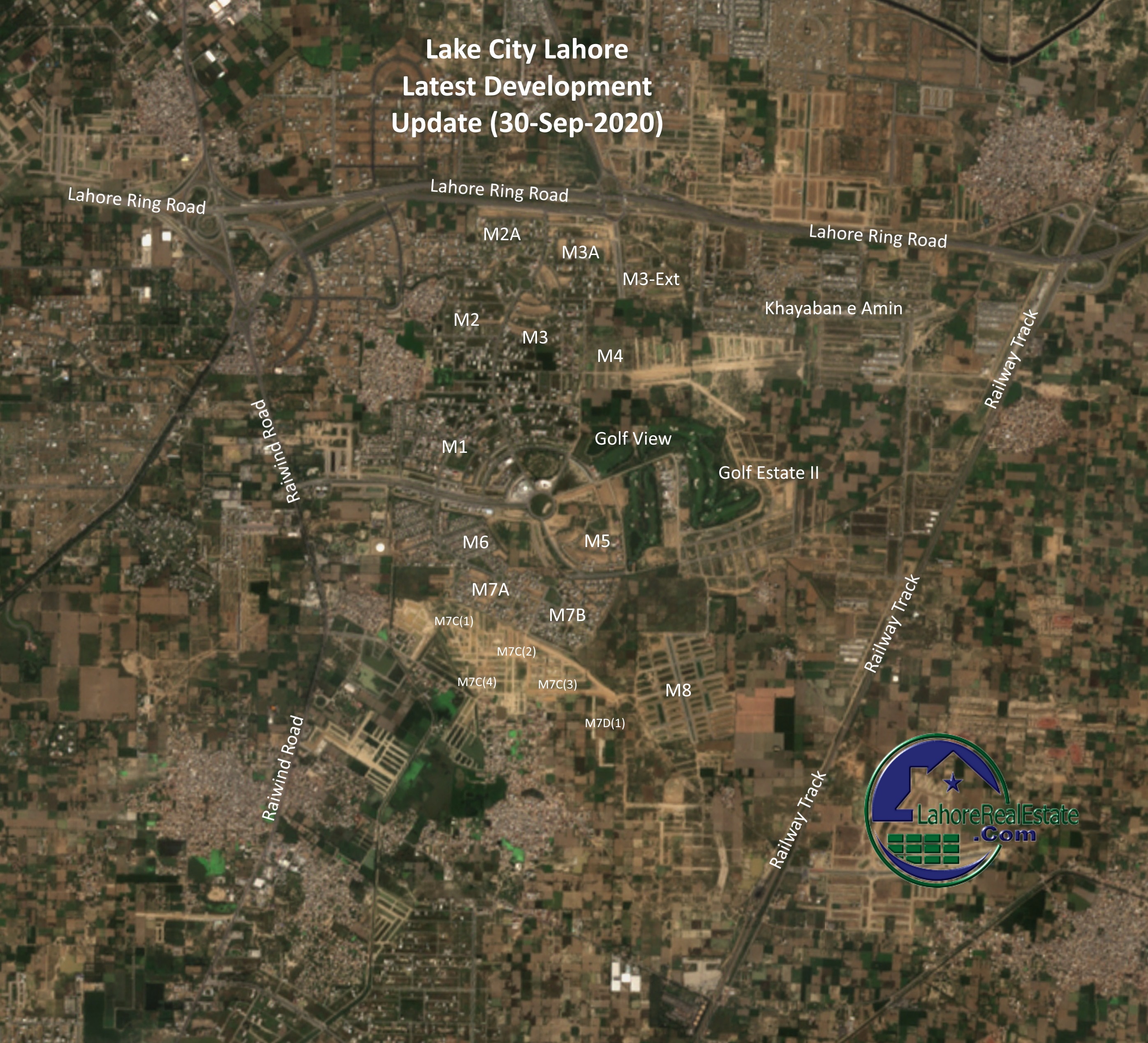Satellite Images Of Latest Development Update 30 Sep 2020 Lahore