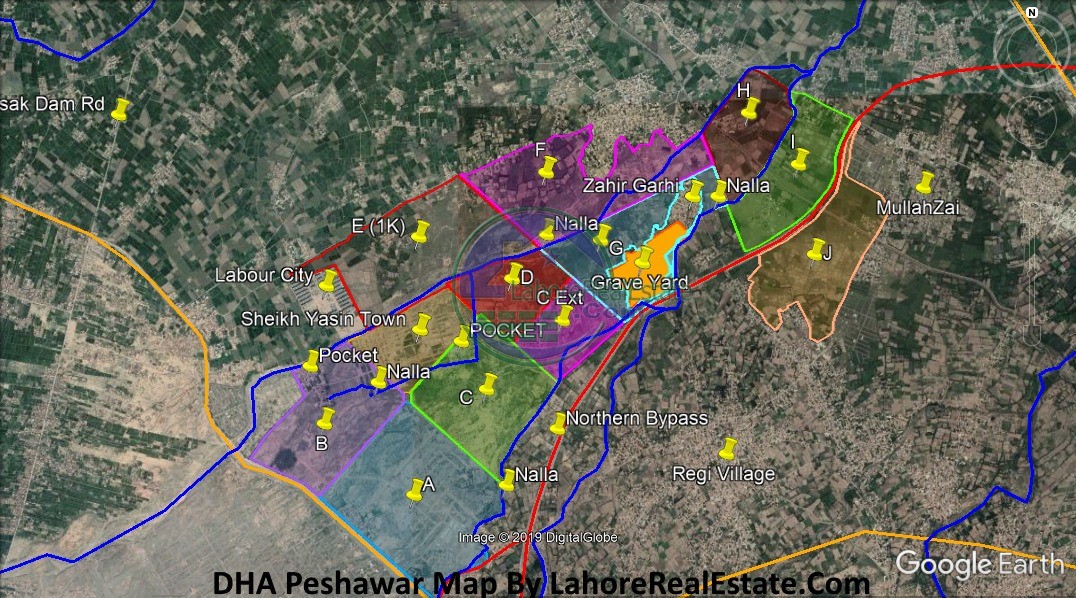 Dha Peshawar Map 