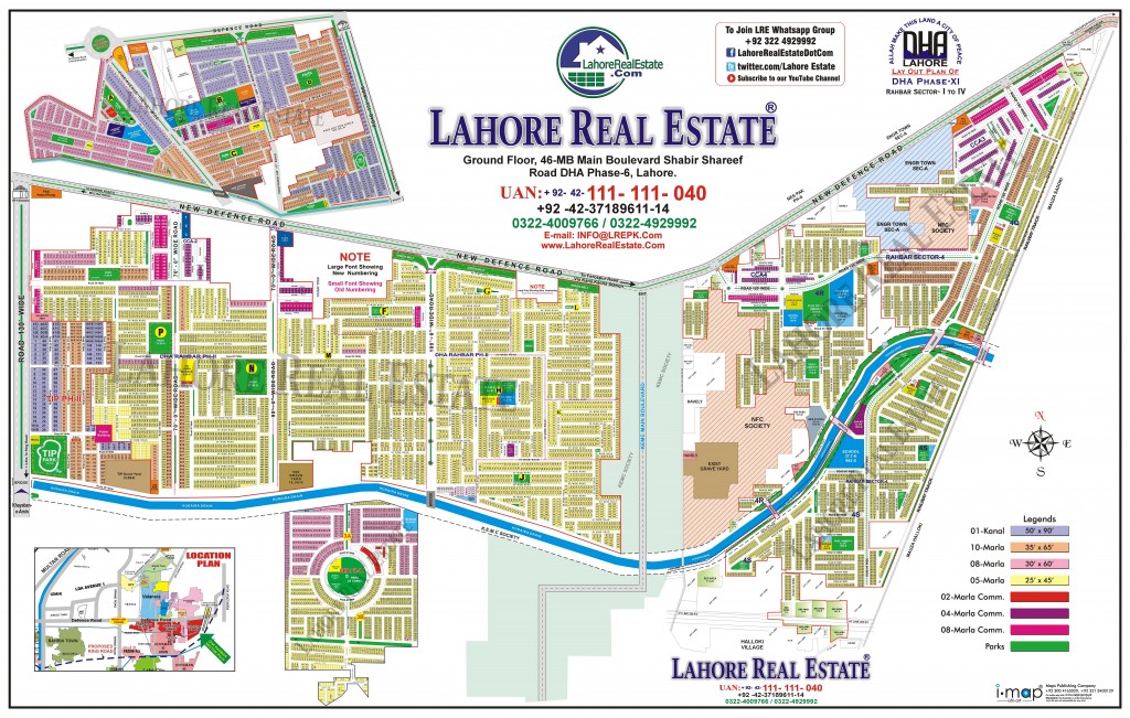 Dha Phase 6 Lahore Map