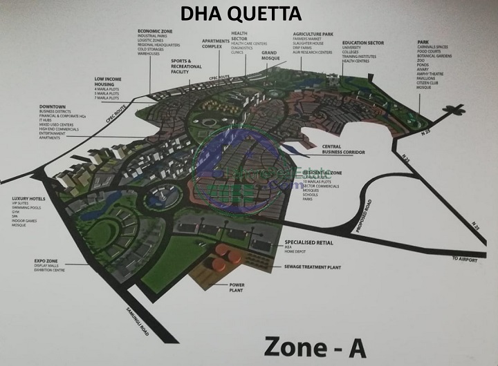 DHA Quetta Installment Plots Booking Form Payment Plan & Ballot Map