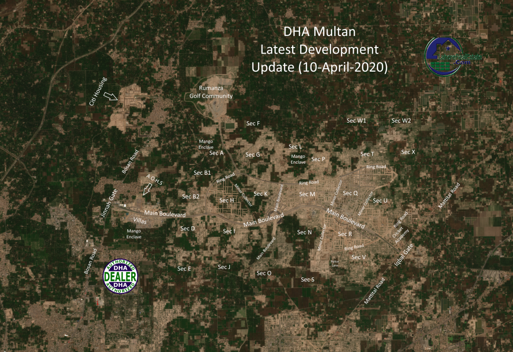 Satellite View Of Multan Latest Satellite Images Of Dha Multan & Dha Bahawalpur – Lahore Real Estate  ®