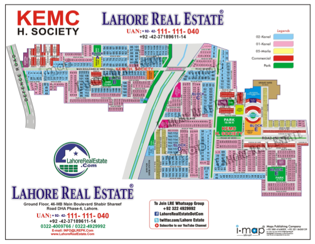 KEMC Housing Scheme Lahore Map | Search Plot No | Download PDF Files ...