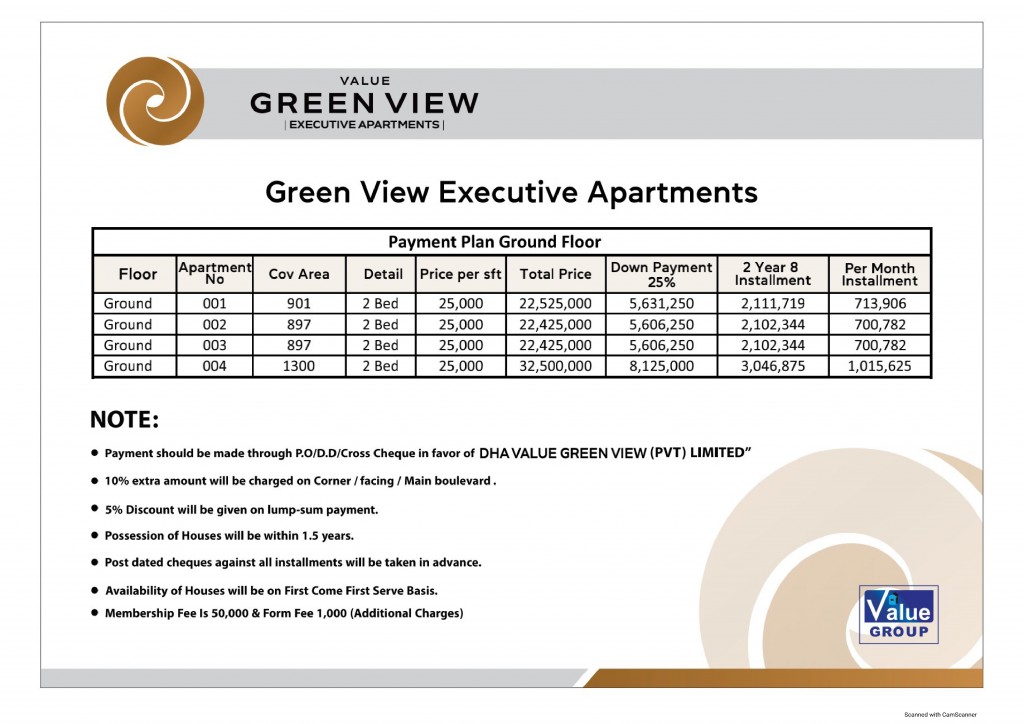 todos los días creciendo Guiño Green View Apartments Booking | Payment Plan | Layout Plan | Joint Venture  with DHA Lahore – Lahore Real Estate ®