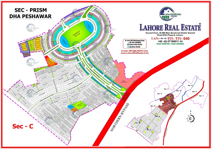 Sector Prism DHA Peshawar Map 