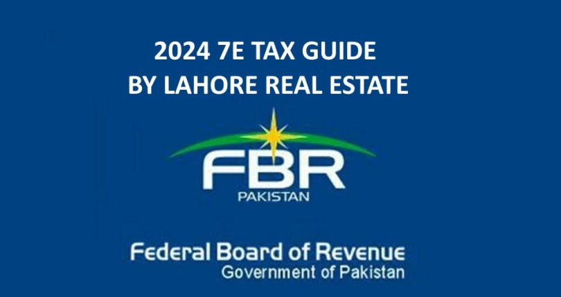 2024 Guide Pakistan Immovable Property Deemed Income Tax 7E