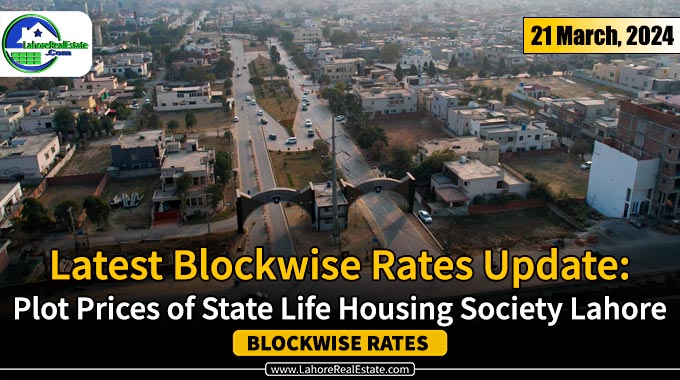 State Life Housing Society Plot Prices Update March 21, 2024