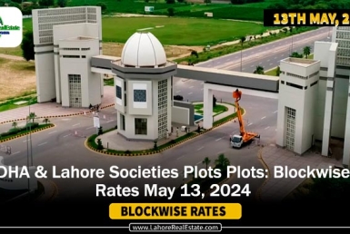 DHA & Lahore Societies Plots Plots: Blockwise Rates May 13, 2024