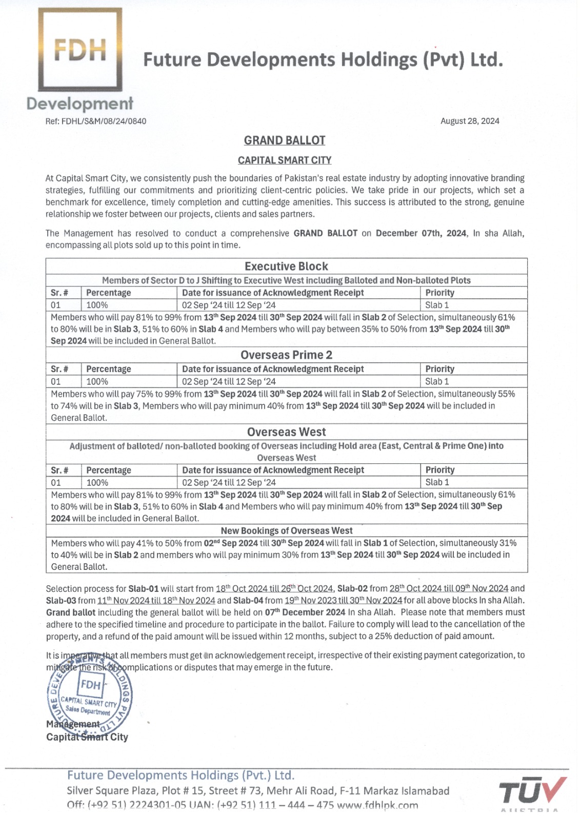 Capital Smart City Grand Ballot 2024