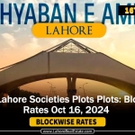 DHA's & Lahore Societies Plot Prices Blockwise Rates 16th October 24