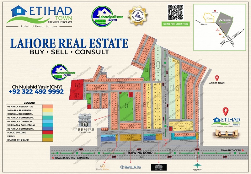 Etihad Town Premier living Map Official