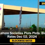 DHA’s & Lahore Societies Plot Prices Blockwise Rates 2nd December 2024