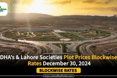 DHA’s & Lahore Societies Plot Prices Blockwise Rates December 30, 2024