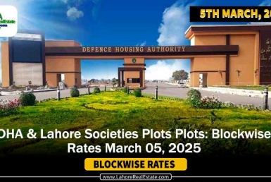 DHA & Lahore Societies Plot Prices – Blockwise Rates Update (Mar 5, 2025)