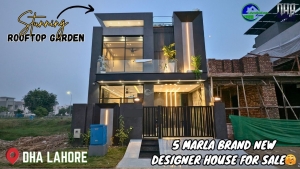 Contemporary architectural design of 5 Marla modern house in DHA Lahore