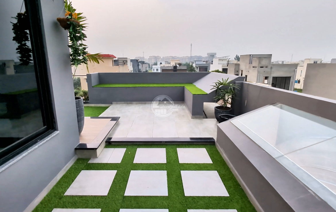 Modern front elevation of 5 Marla luxury house for sale in DHA Lahore