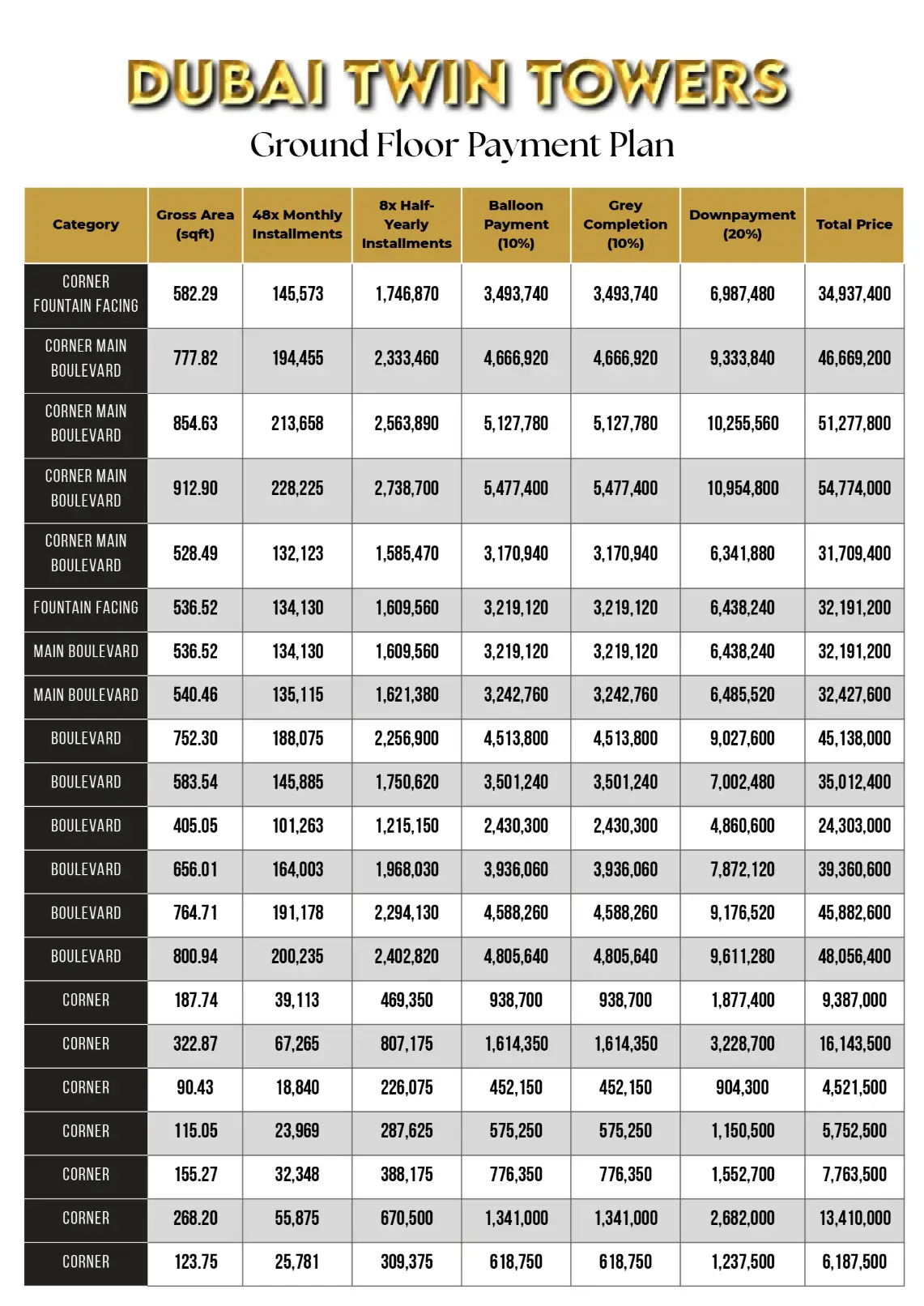 Dubai-Twin-Towers-Brochur