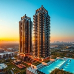 Dubai Twin Towers Lahore AI Image