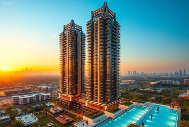 Dubai Twin Towers Lahore AI Image