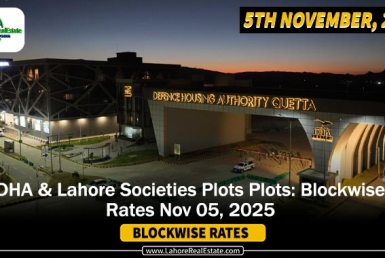 Latest Blockwise Plot Prices in DHA Lahore & Other Societies Updated 5th Nov 2025