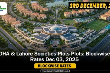 DHAs & Lahore Societies Plot Prices – Blockwise Rates Update (December 03, 2025)