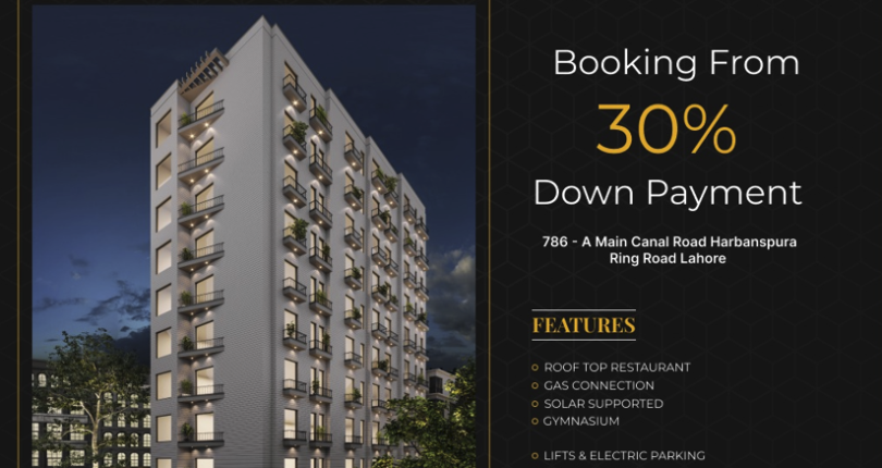 Mahmood Heights Canal Road Lahore | Studio 1 & 2 Bed Apartments With High Rental Income