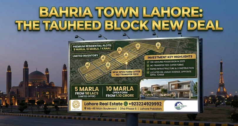 Bahria Town Lahore New Deal: Tauheed Block 2026
