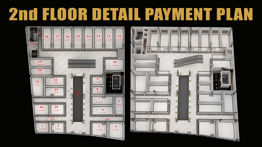 Madina Mall & Residency Bahria Orchard Shops & Apartments Layout Plan (1)