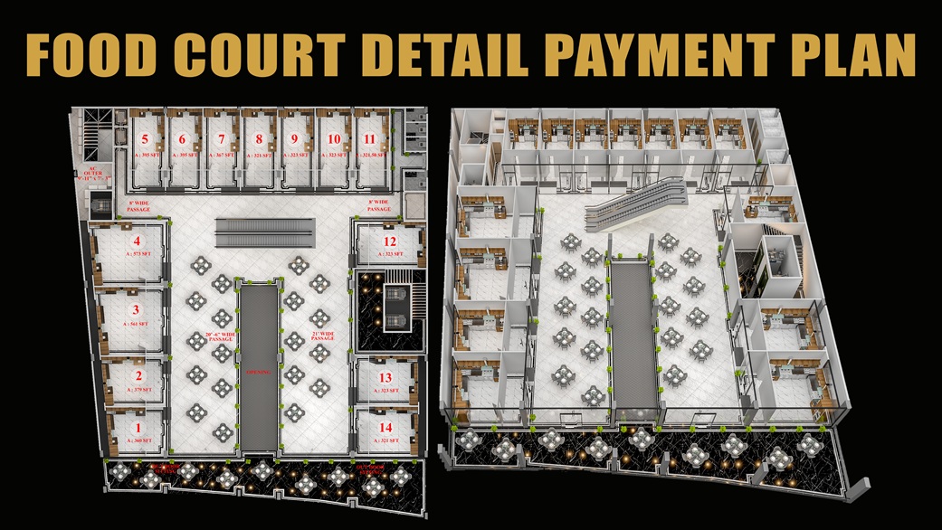 Madina Mall & Residency Bahria Orchard Shops & Apartments Layout Plan (2)