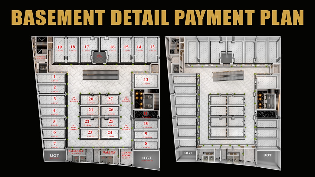 Madina Mall & Residency Bahria Orchard Shops & Apartments Layout Plan (4)