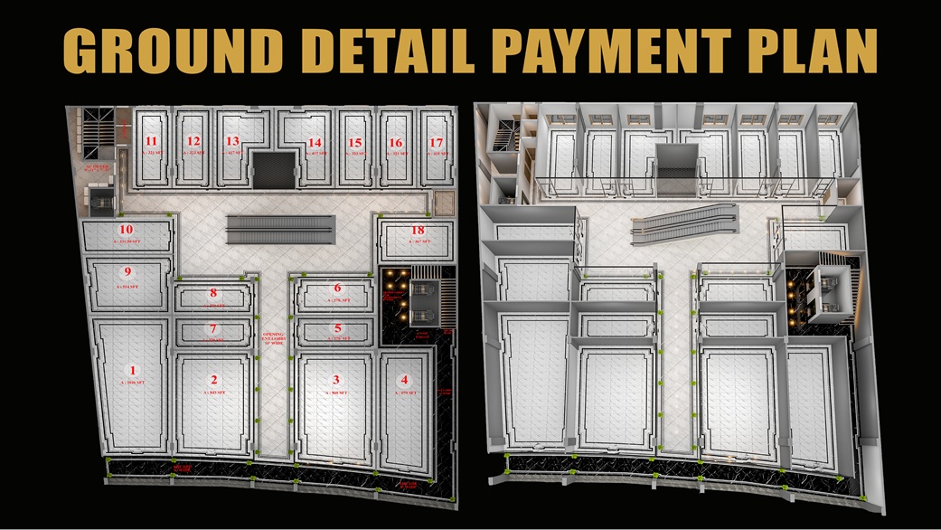 Madina Mall & Residency Bahria Orchard Shops & Apartments Layout Plan (5)