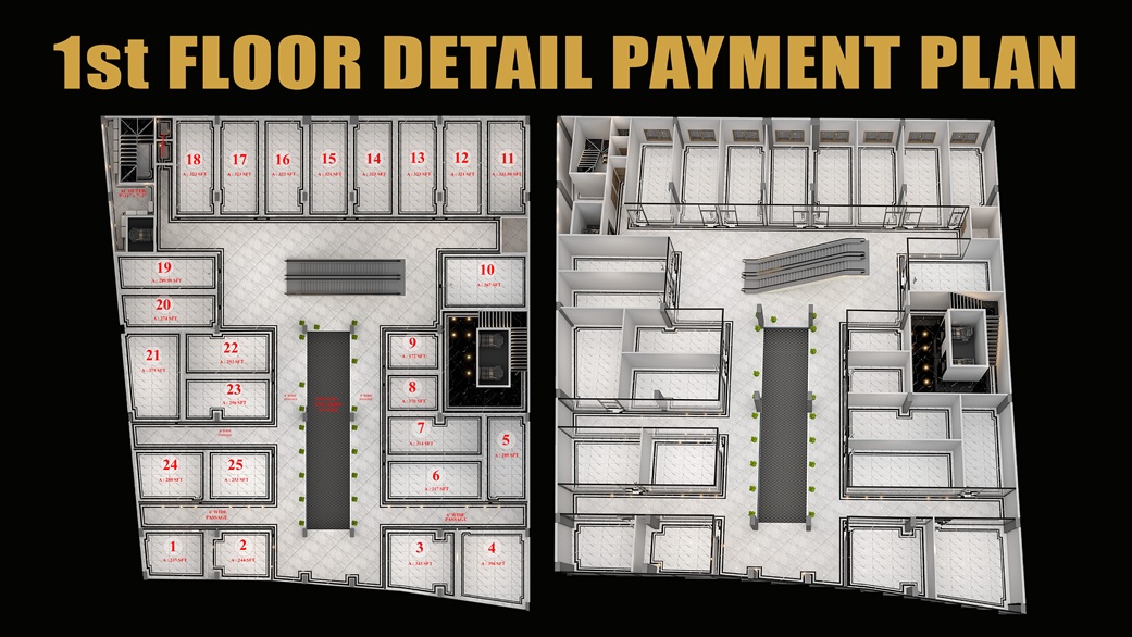 Madina Mall & Residency Bahria Orchard Shops & Apartments Layout Plan (6)