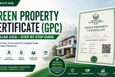 Green Property Certificate (GPC) Punjab 2026 – Complete Guide for Overseas Pakistanis
