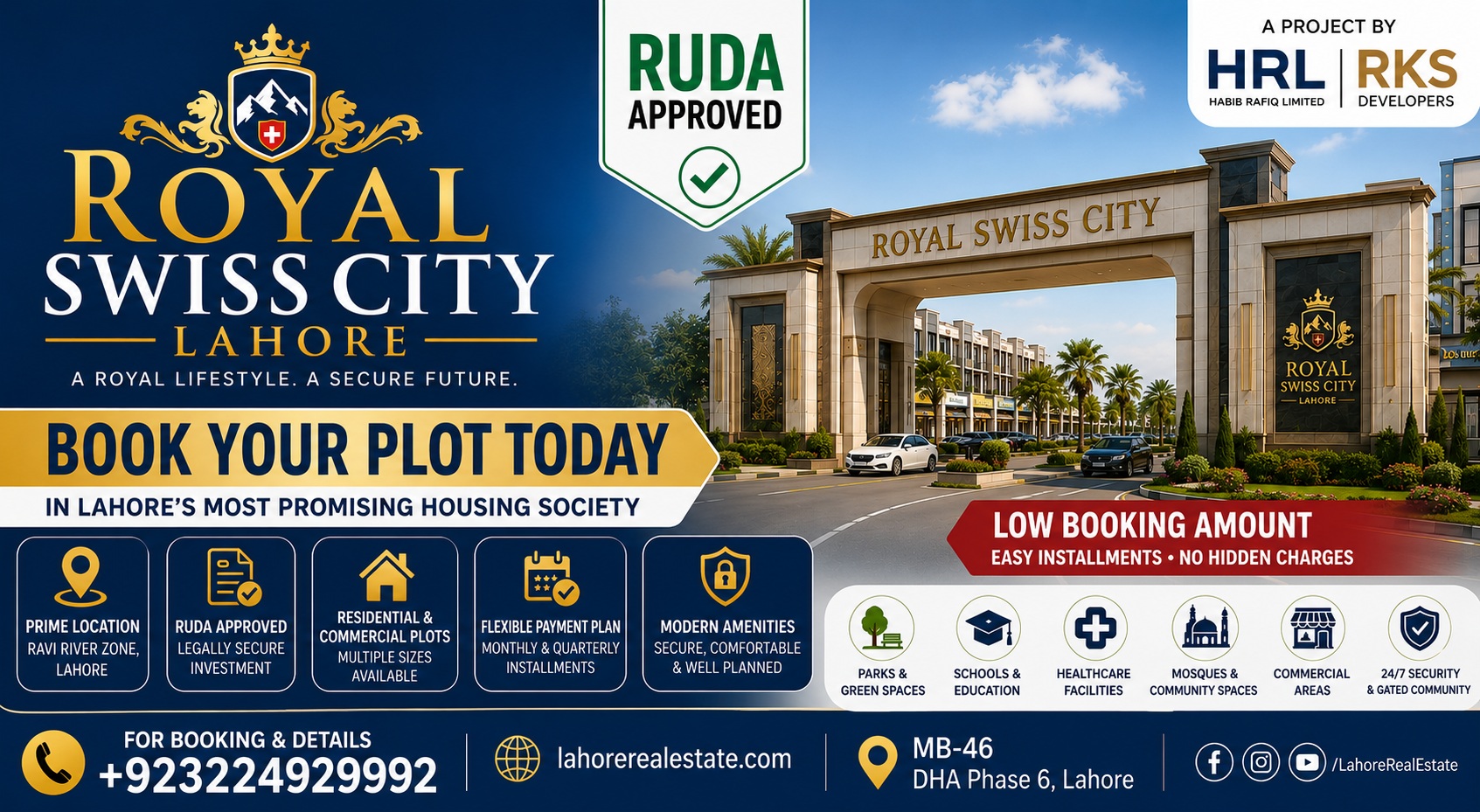 Royal Swiss City Lahore Booking Process 2026