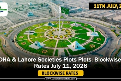 DHAs & Lahore Societies Plot Prices – Blockwise Rates Update (July 10, 2026)
