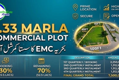 Bahria EMC Lahore – 5.33 Marla Commercial New Deal 2026