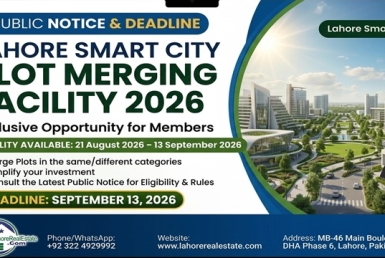 Lahore Smart City Plot Merging Facility 2026