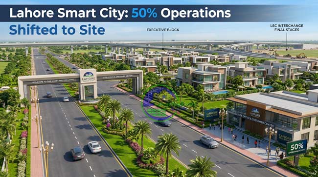 Lahore Smart City: 50% Operations Shifted to Site